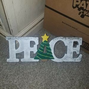 Peace Christmas sign
